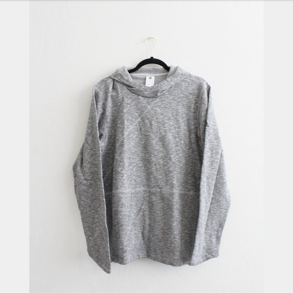 NWT ADIDAS CROSS-UP GRAY HOODED JACKET SIZE S